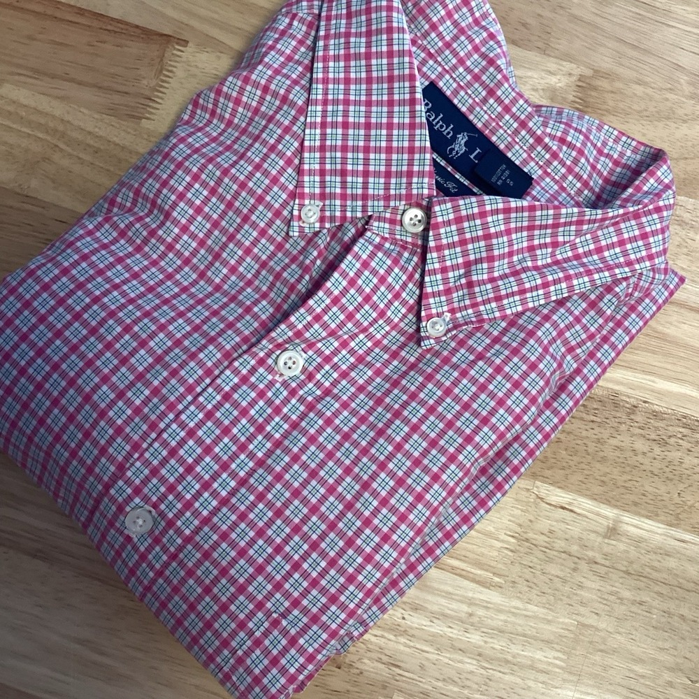 EUC Mens Polo Ralph Lauren‎ Long Sleeved Plaid Button Down - XL